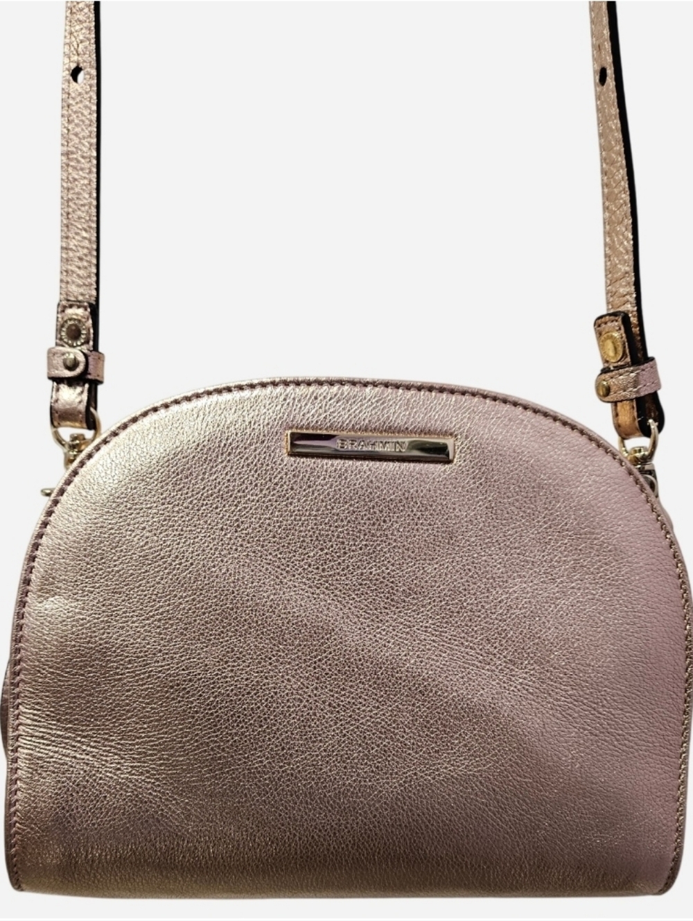 Brahmin Leah Metallic Rose Gold Crossbody Bag - NWT - RARE ✨️